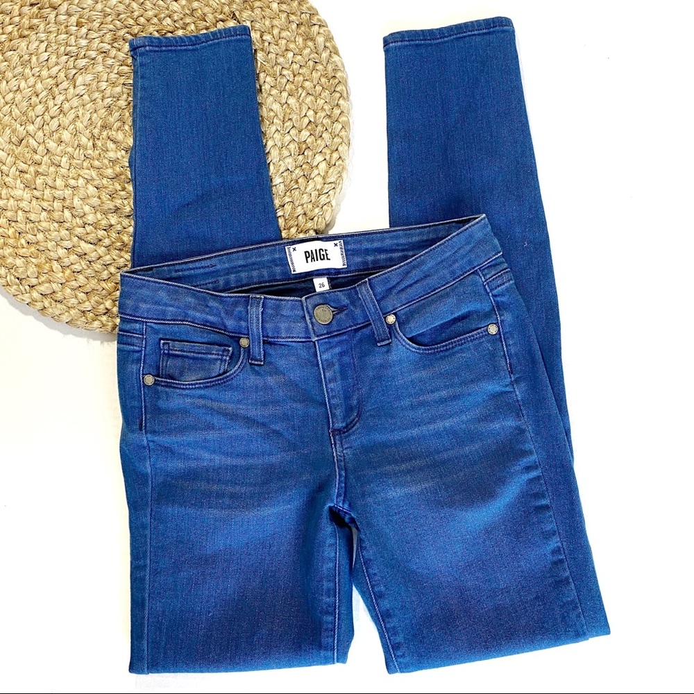 PAIGE Indigo Verdugo Ultra Skinny Mid-Rise Jeans